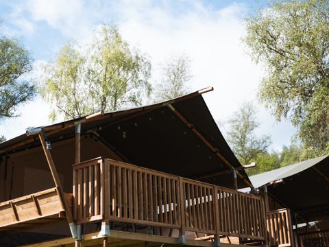TENTE TOILE ET BOIS 4 personnes - Tente Safari I 4 personnes I Salle de bain privée