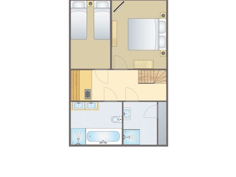 BUNGALOW 8 personnes - Maison de vacances pour 6-8 personnes