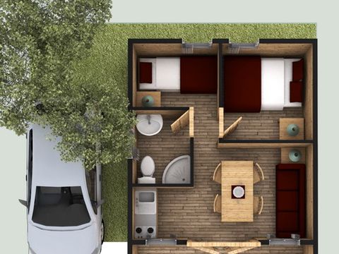 BUNGALOW 4 personnes - Bungalow Zen