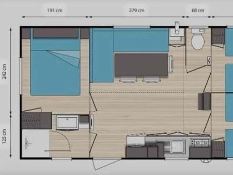 MOBILHOME 8 personnes - familial 