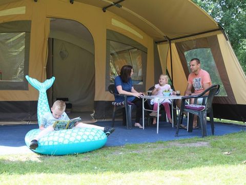 TENTE TOILE ET BOIS 6 personnes - Tente safari, 6 personnes