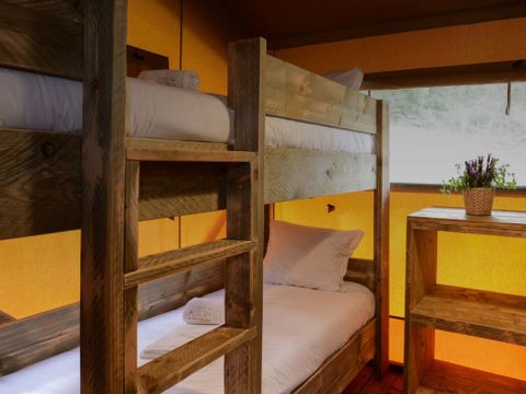 Tente en toile et en bois 2 personnes - Lodge Family