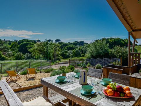 TENTE TOILE ET BOIS 4 personnes - Lodge Family