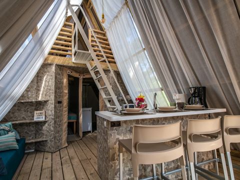 TENTE 4 personnes - Tente lodge à deux chambres (2+2)