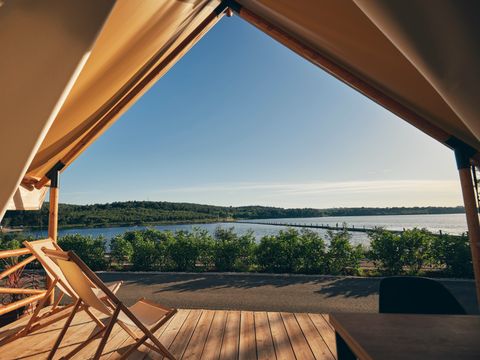 TENTE 6 personnes - Tente safari Premium à trois chambres (4+2)