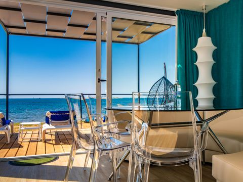 MOBILHOME 5 personnes - Camping Villa première ligne à la mer