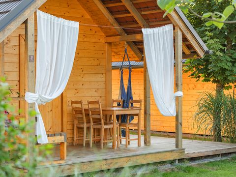 CHALET 4 personnes - Wooden house HIS, 22m² - Private Toilet, Sink & Outdoor Tub