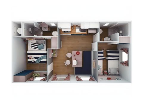 MOBILHOME 5 personnes - Mobil home Dalmacija Living 400