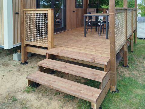 Mobilhome 2 personnes - Mobil home Premium - 1 chambre - terrasse semi-couverte