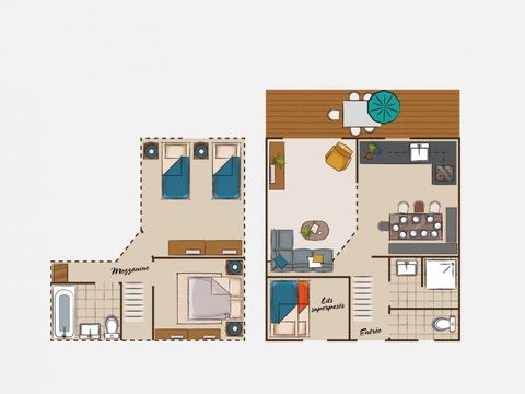CHALET 9 personnes - Chalet duplex