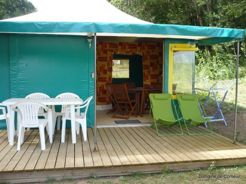 TENTE 5 personnes - Kanada Confort avec cabine de douche et toilettes