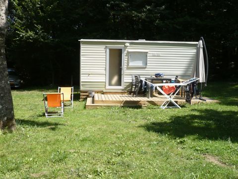 MOBILHOME 4 personnes - Tilleul Eco (2 adultes + 2 enfants) - 2 chambres sans sanitaire + terrasse 12.50m²