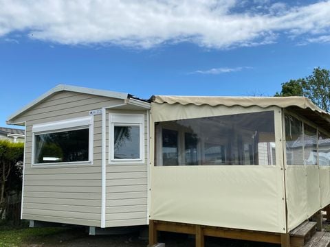 MOBILHOME 4 personnes -  2 chambres - terrasse couverte - Prestige