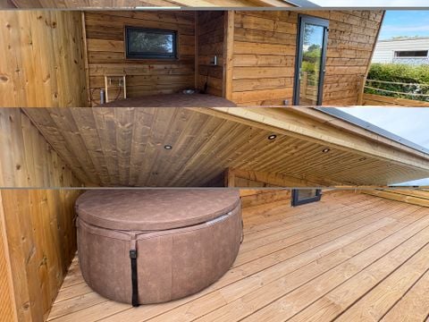 Hébergement 4 personnes - Cabane en bois - avec SPA