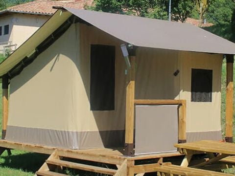 TENTE TOILE ET BOIS 2 personnes - Safari Glàmping