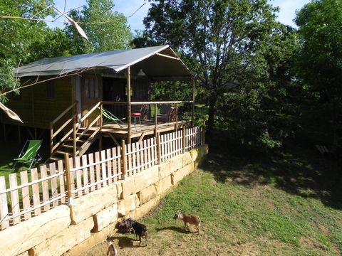 HÉBERGEMENT INSOLITE 5 personnes - Cabane Lodge Perchée 39m² 2 chambres - Arrivée le Samedi en Juillet et Août