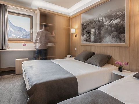 CHAMBRE 3 personnes - Chambre pour 3 personnes vue Pistes