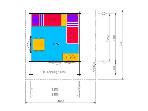 Chalet 4 personnes - Cabine standard