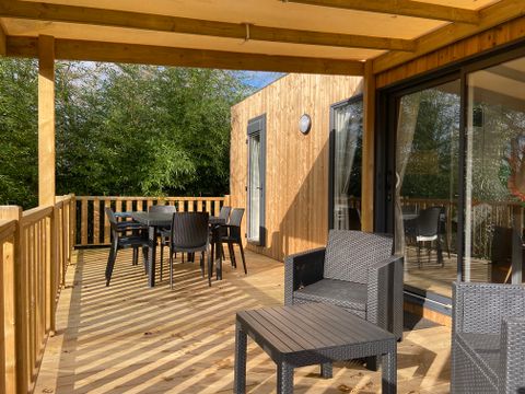 Tente en toile et en bois 6 personnes - Sunêlia Luxe Lodge 3 chambres 2 salles de bain - Draps fournis
