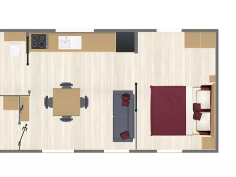 MOBILHOME 4 personnes - Sunêlia Prestige PMR 2 chambres