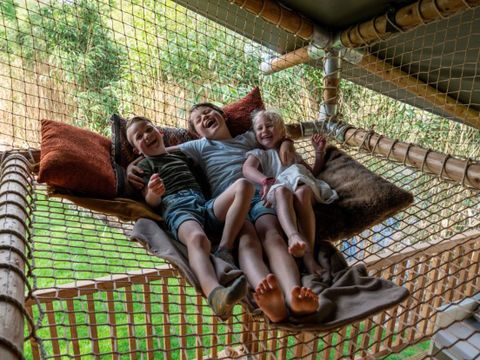 Tente en toile et en bois 9 personnes - Tente Safari 9 personnes - 4 chambres