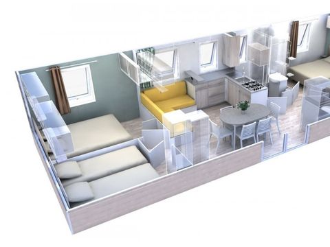 Mobilhome 8 personnes - Premium - 4 chambres