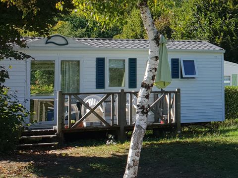 Mobilhome 2/6 personnes - Confort 27m² / - 2 chambres - 4-6pers - TV - Terrasse non couverte - Bord de rivière
