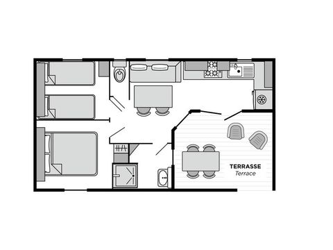 MOBILHOME 4 personnes - Soléo STANDARD