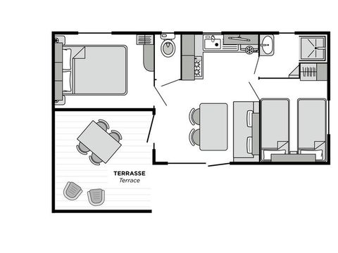 MOBILHOME 6 personnes - Dune CLASSIC 4/6 personnes
