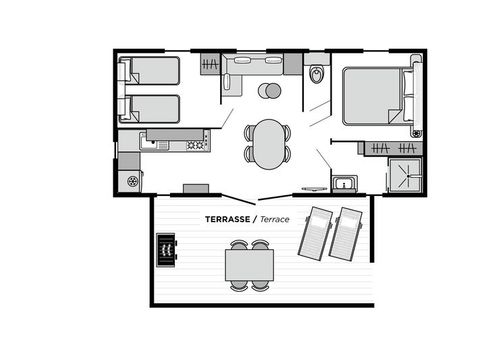 MOBILHOME 4 personnes - Milano PREMIUM