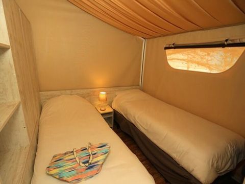 TENTE TOILE ET BOIS 4 personnes - Lodge Maasaï 2ch 4p