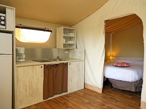 TENTE TOILE ET BOIS 4 personnes - Lodge Maasaï 2ch 4p