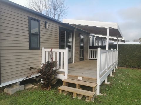 Mobilhome 4 personnes - COTTAGE CONFORT 2 chambres - 30m² - Terrasse couverte 4 pers