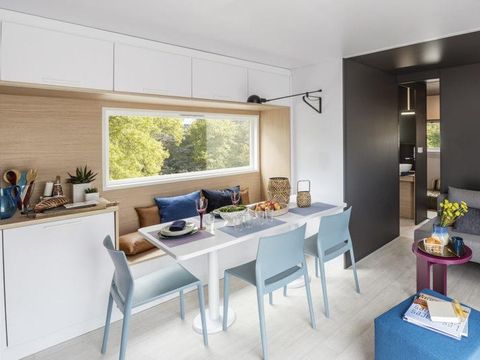 Mobilhome 4 personnes - SUNELIA LUXE TAOS 2 chambres - 40m² - Pergola exotique 4 pers