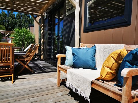 MOBILHOME 6 personnes - SAM - SUNELIA LUXE TAOS 3ch/ 6p - 40m² - Pergola Exotique