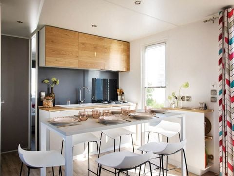MOBILHOME 6 personnes -  SAM - COTTAGE CONFORT 3ch/ 6p - 35m² - Terrasse couverte