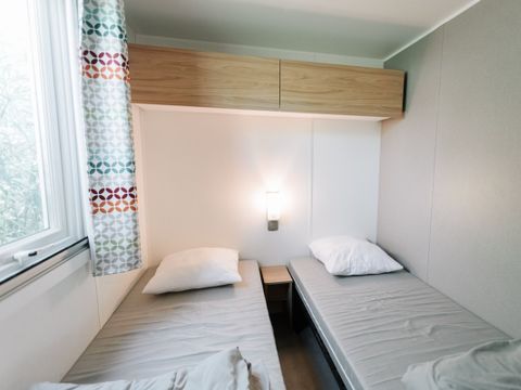 Mobilhome 6 personnes - Dimanche - COTTAGE CONFORT 3 chambres - 35m² - Terrasse parasol 6 pers