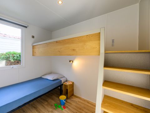 Mobilhome 6 personnes - Dimanche - COTTAGE CONFORT 3 chambres - 35m² - Terrasse parasol 6 pers