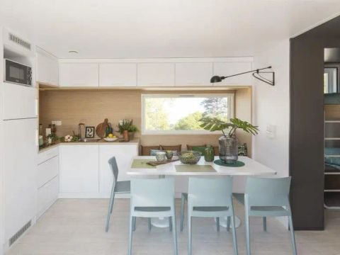 MOBILHOME 5 personnes - DIM - SUNELIA LUXE TAOS 2ch/5p - 40m² - Pergola exotique