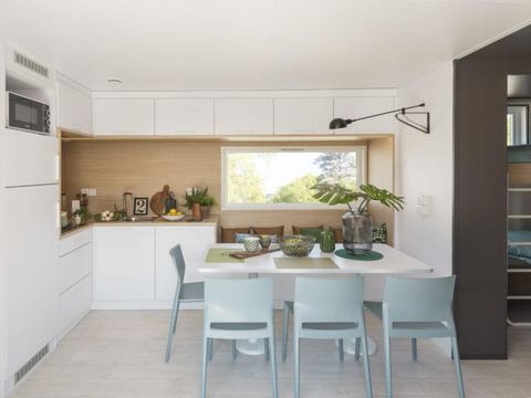 Mobilhome 6 personnes - Dimanche - SUNELIA LUXE TAOS 3 chambres - 40m² - Pergola exotique 6 pers