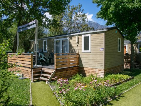 MOBILHOME 6 personnes - Belledonne Premium 32m² - 3 chambres + terrasse non couverte + plancha + Lave-vaisselle -