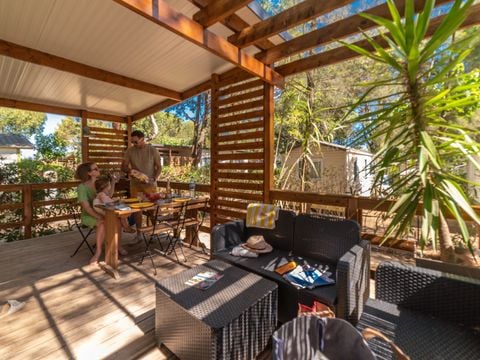 MOBILHOME 4 personnes - Lodge 24m² - 2 chambres - climatisé