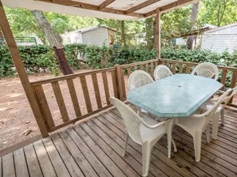 MOBILHOME 6 personnes - Comfort | 3 Ch. | 6 Pers. | Terrasse surélevée | Clim.