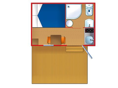 MOBILHOME 2 personnes - PANDORA 2 PAX