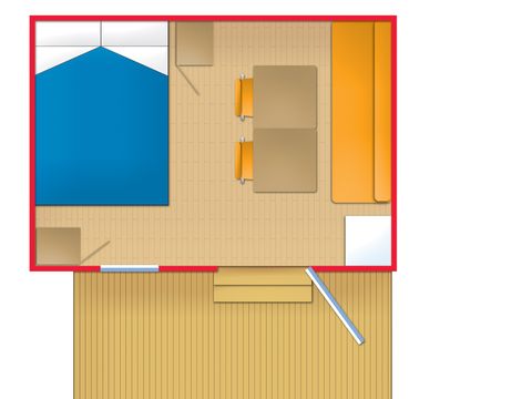 Mobilhome 2 personnes - BOOGIE - sans sanitaire