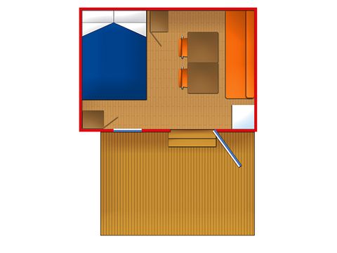 Mobilhome 2 personnes - BOOGIE - sans sanitaire