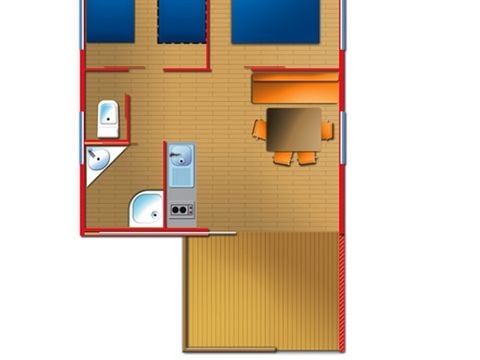 BUNGALOW 5 personnes - MEDITERRANEO