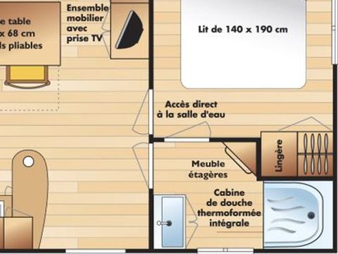 MOBILHOME 4 personnes - Coquelicots