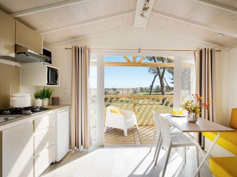 MOBILHOME 4 personnes - Loggia 25m² + terrasse - 2 chambres