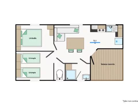 Mobilhome 4 personnes - Mobile-home BERGERONETTE**** 4 personnes